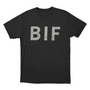 BIF Unisex T Shirt Black