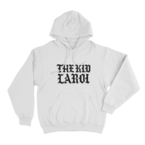 The Kid Laroi Gothic Font Unisex Hoodie White